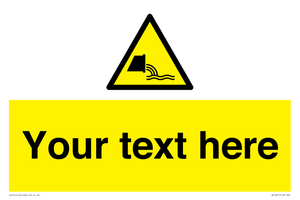 Custom Warning sewage effluent outfall